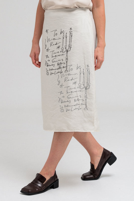 NOLA SCRIPT SKIRT