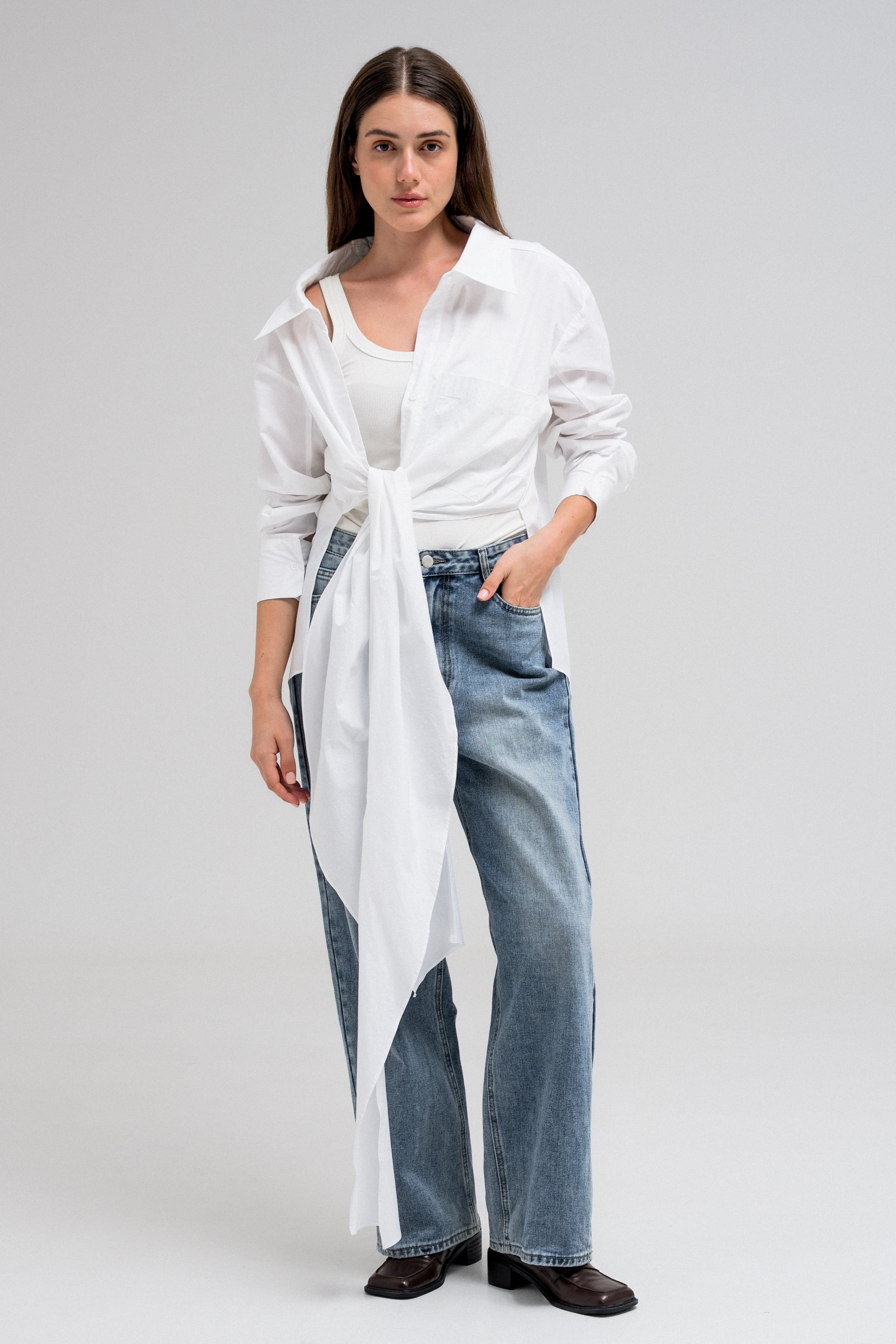 SELENE TIE SHIRT