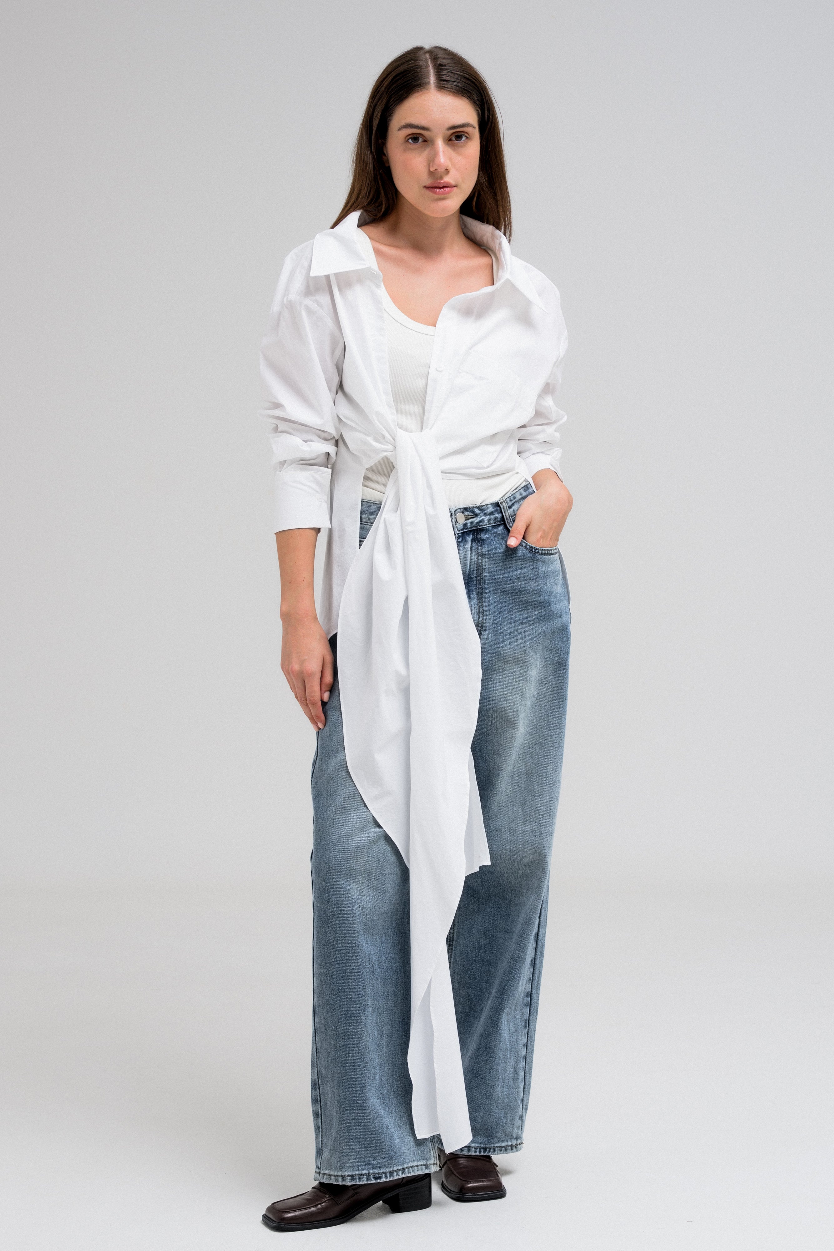 SELENE TIE SHIRT