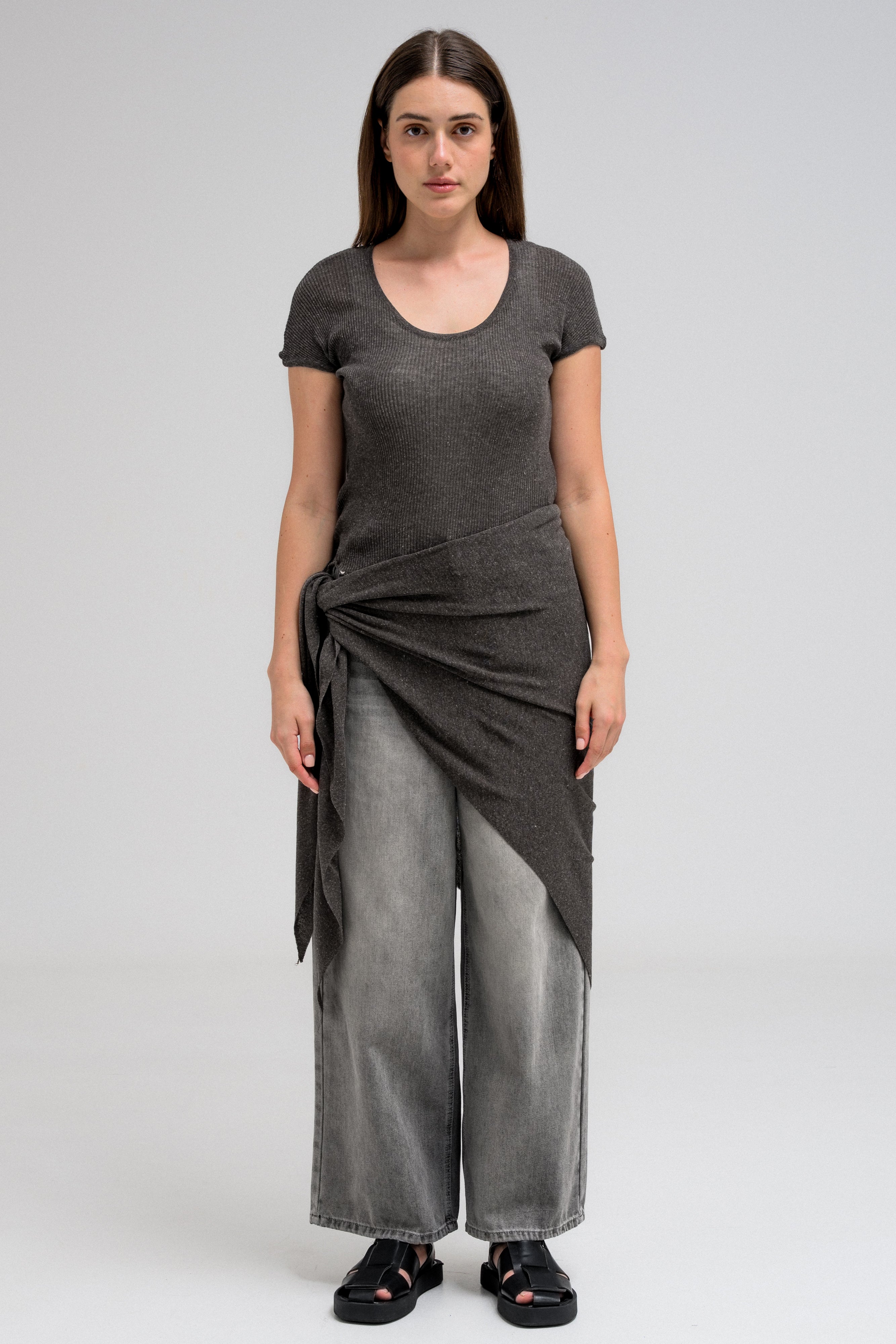 SERIN TOP AND SCARF SET
