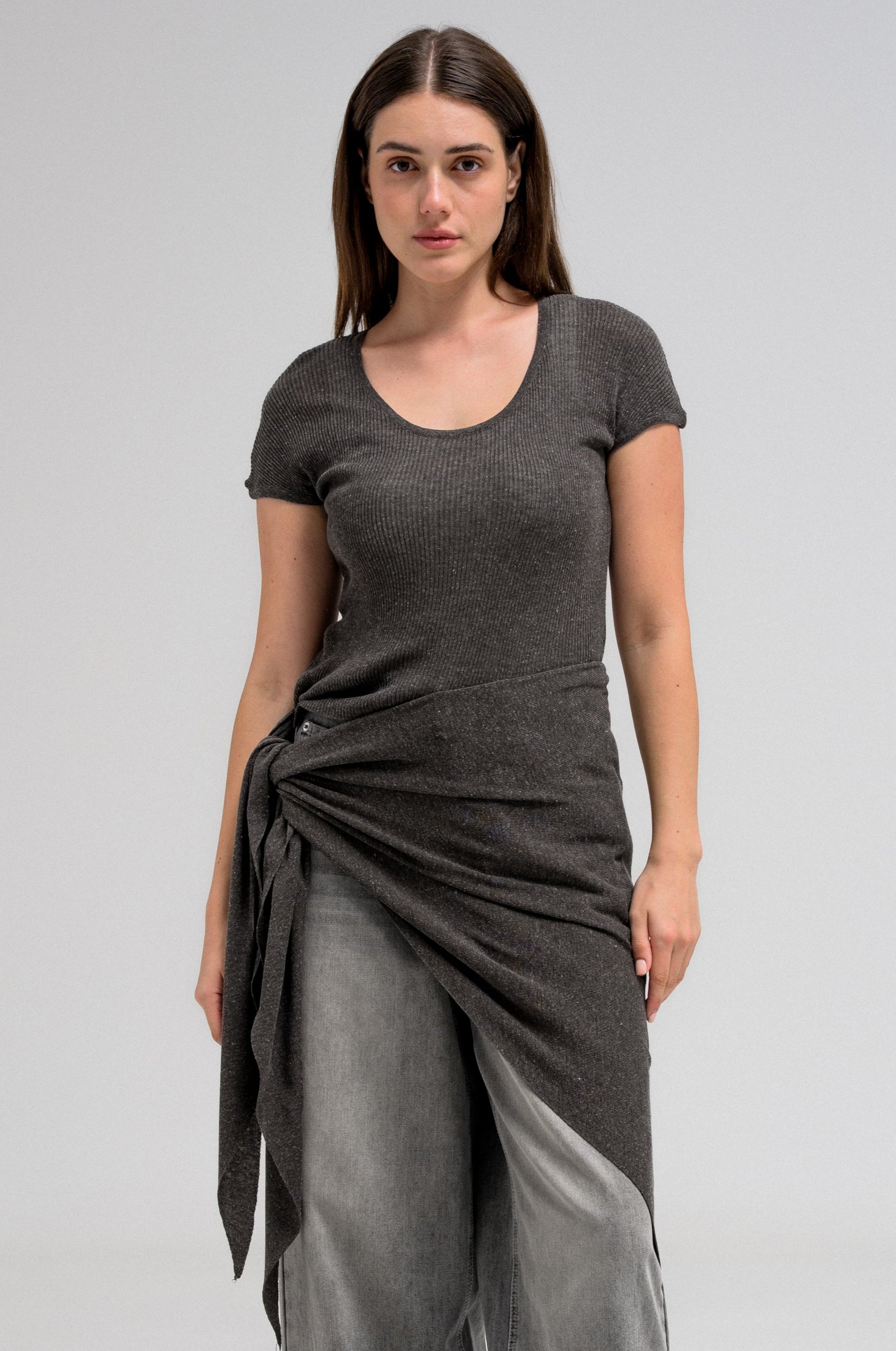 SERIN TOP AND SCARF SET