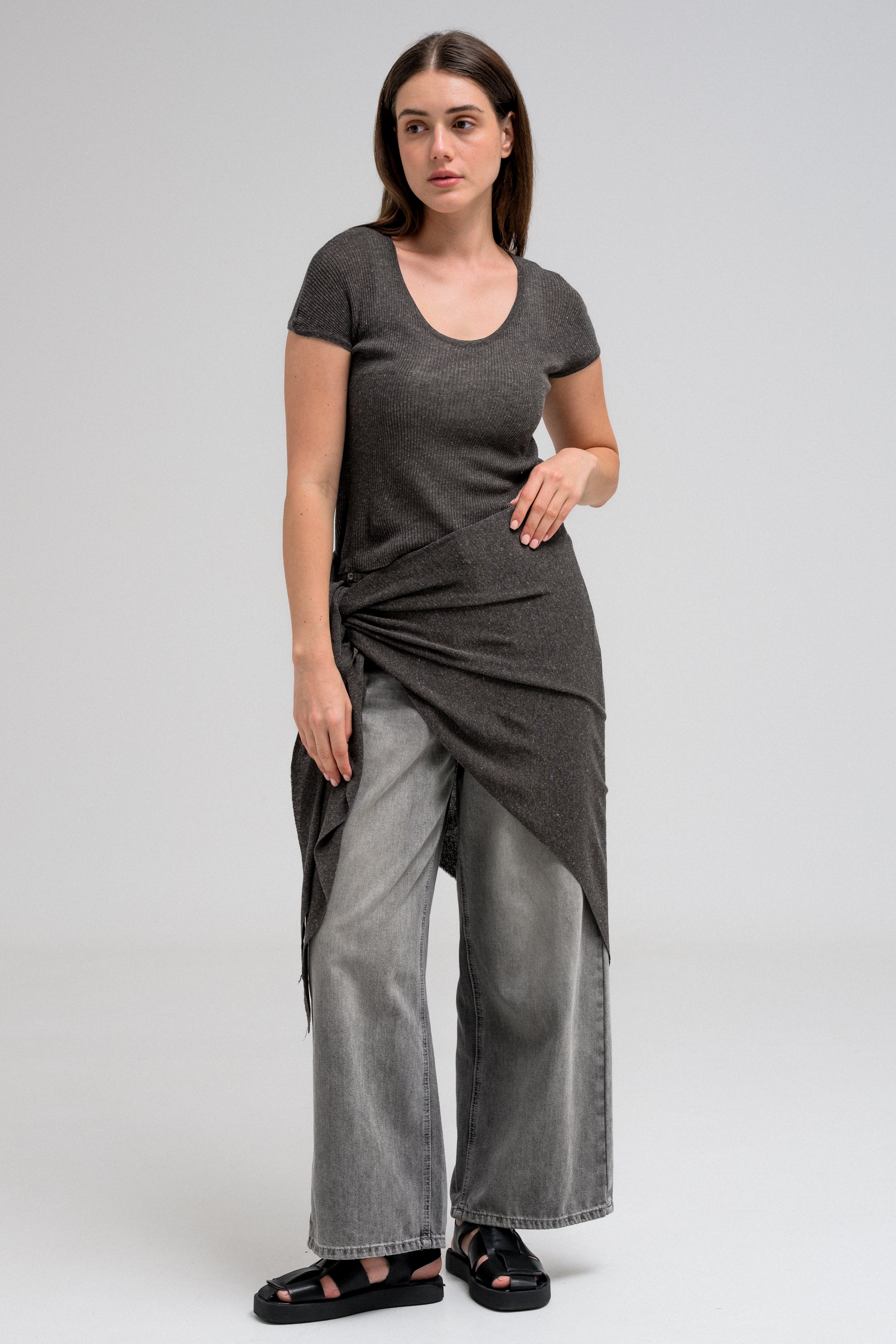 SERIN TOP AND SCARF SET