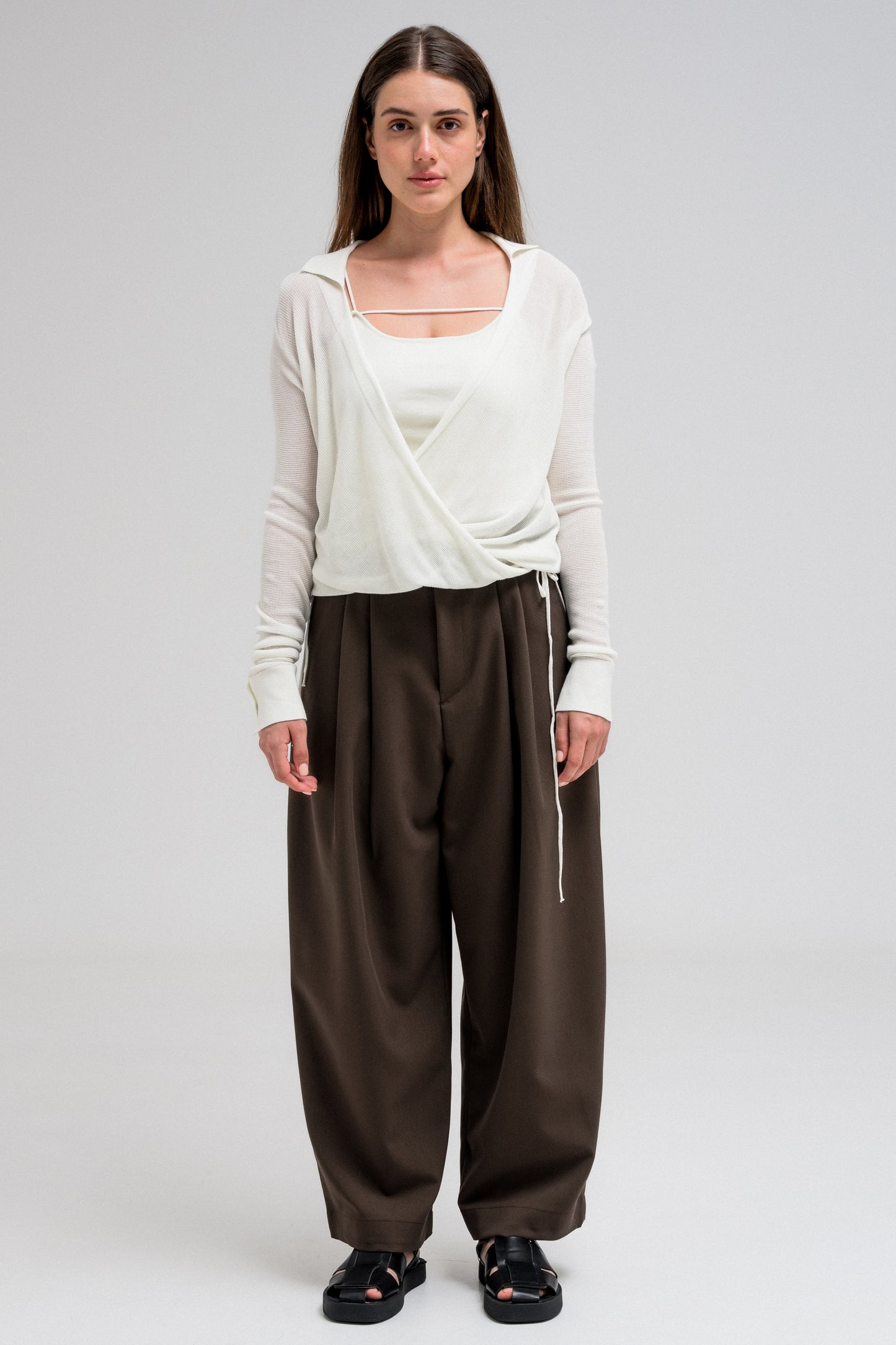 LIRA DRAPED BLOUSE