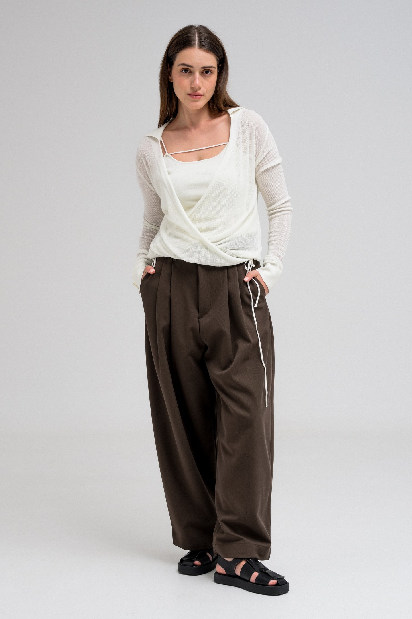 LIRA DRAPED BLOUSE