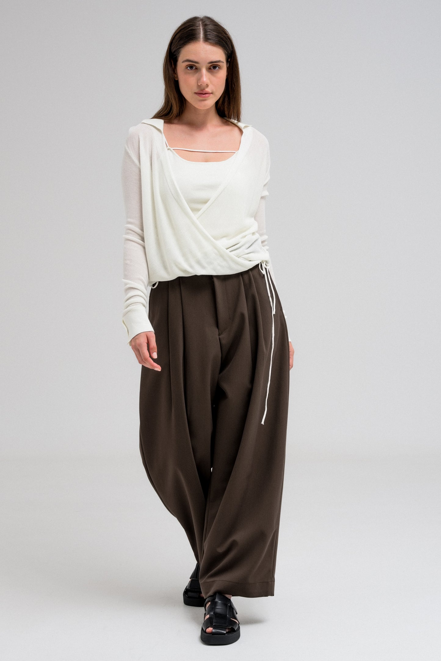 LIRA DRAPED BLOUSE