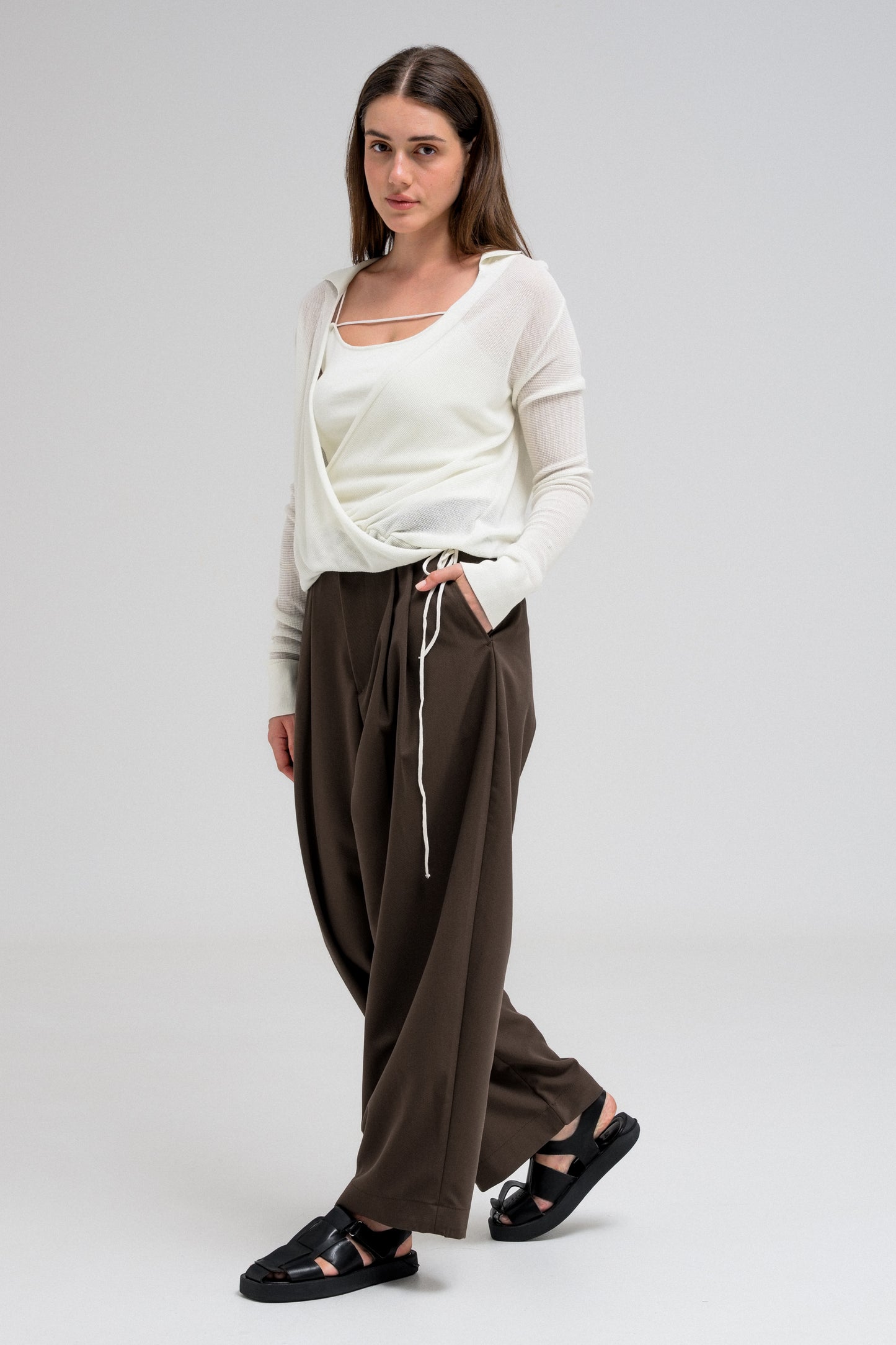 LIRA DRAPED BLOUSE