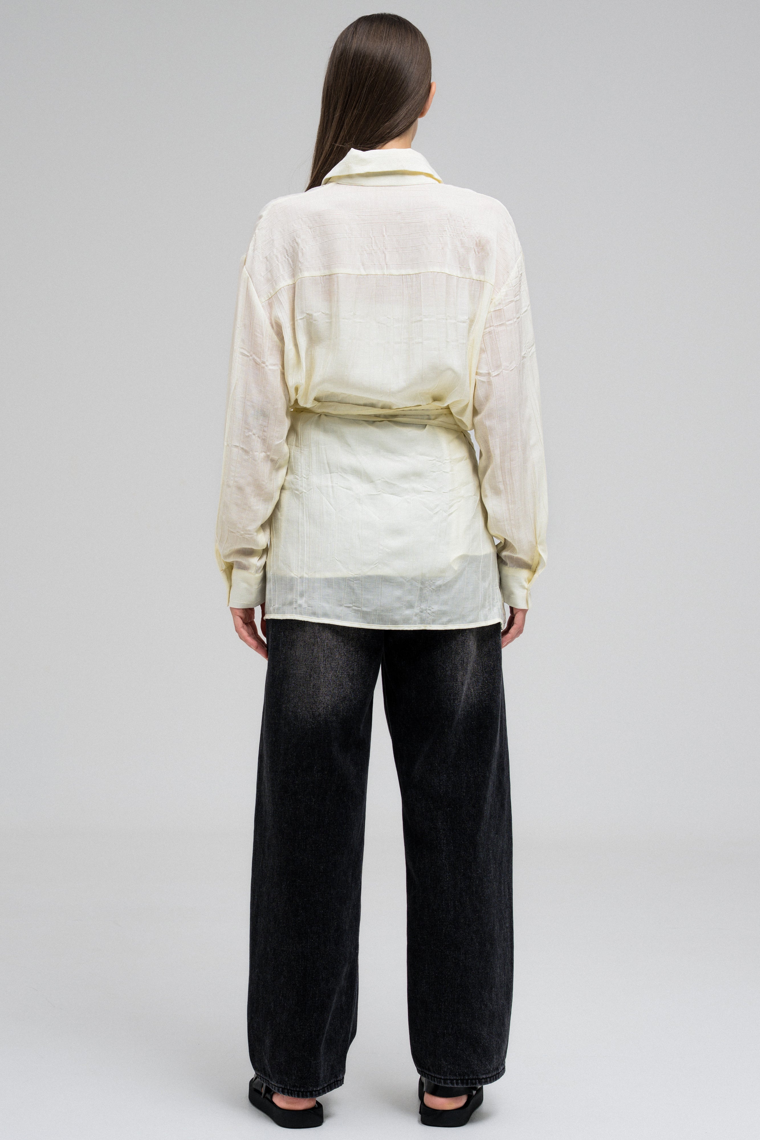 BECCA IVORY WRAPPED SHIRT
