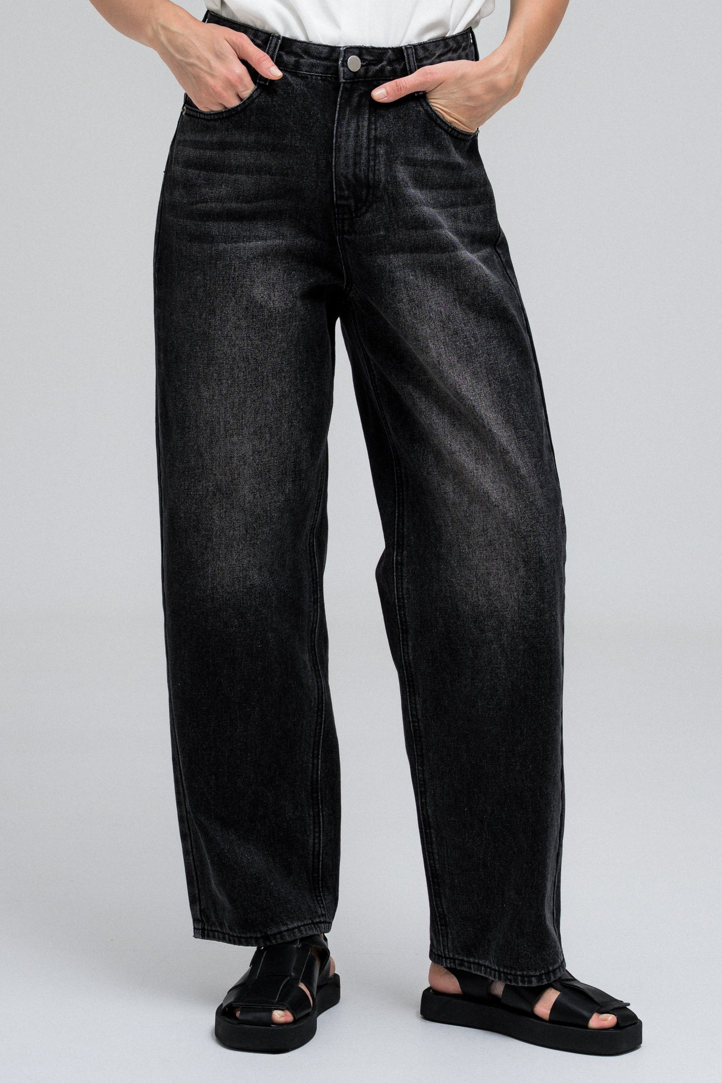 ANYA BLACK WASHED DENIM