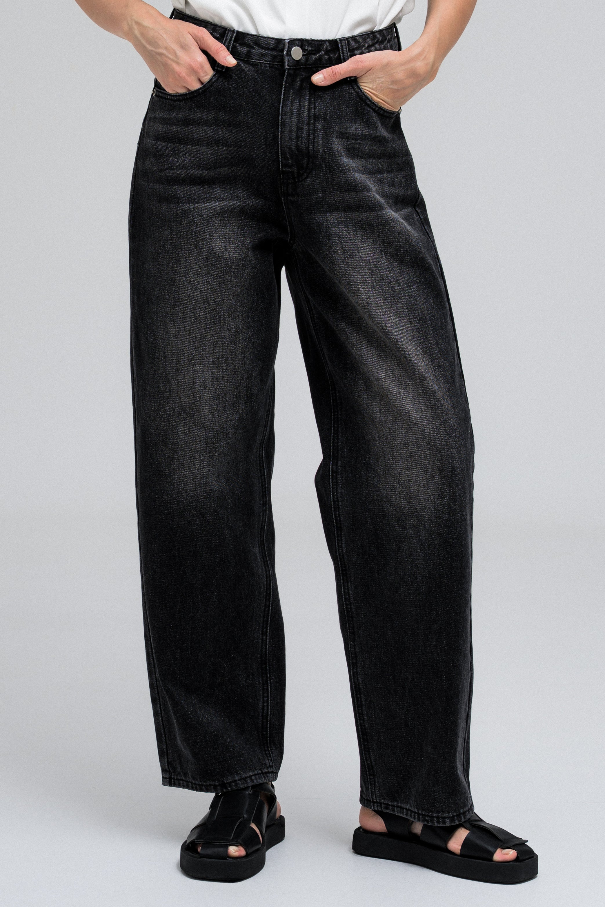 ANYA BLACK WASHED DENIM
