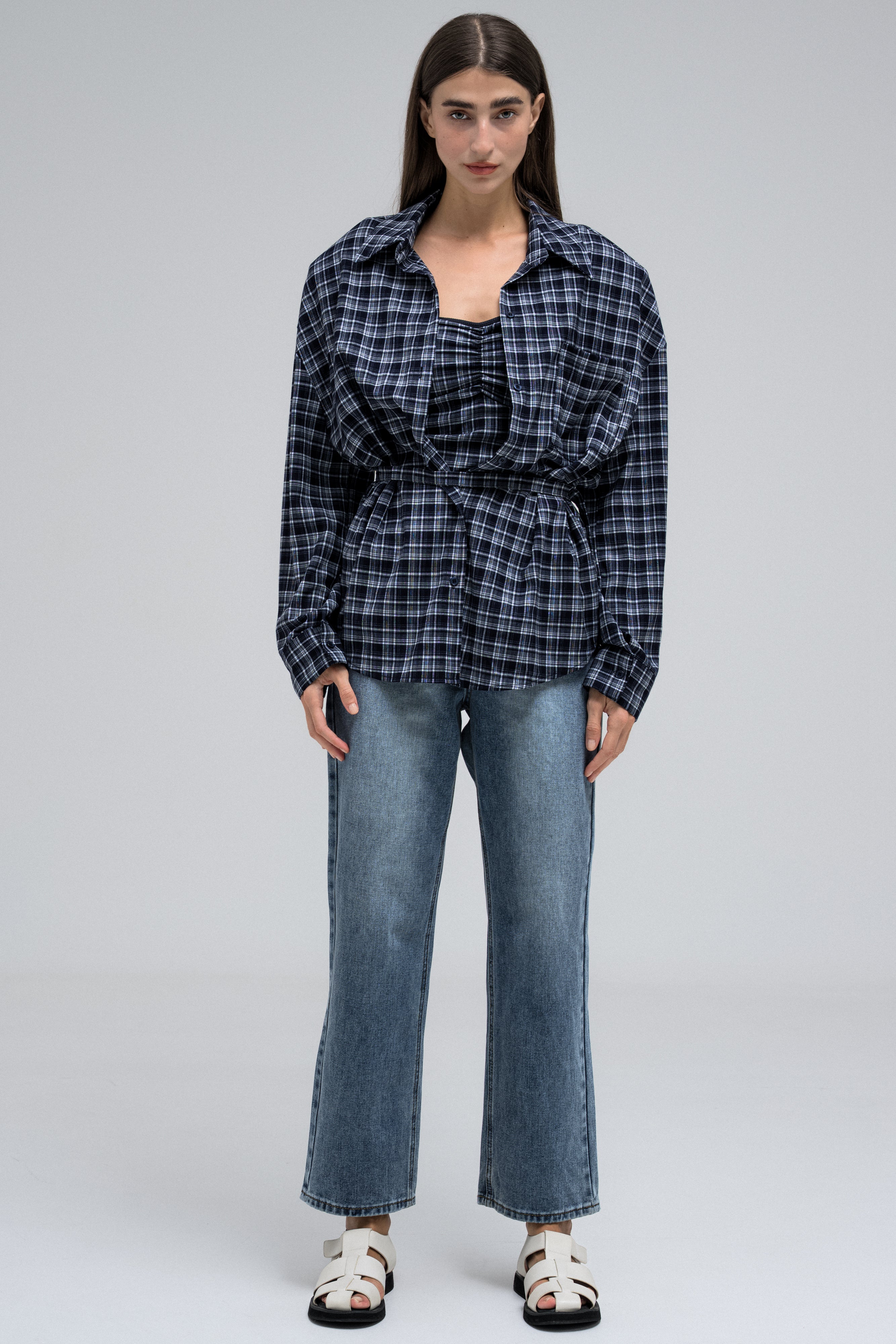 CHECKERED TOP SET
