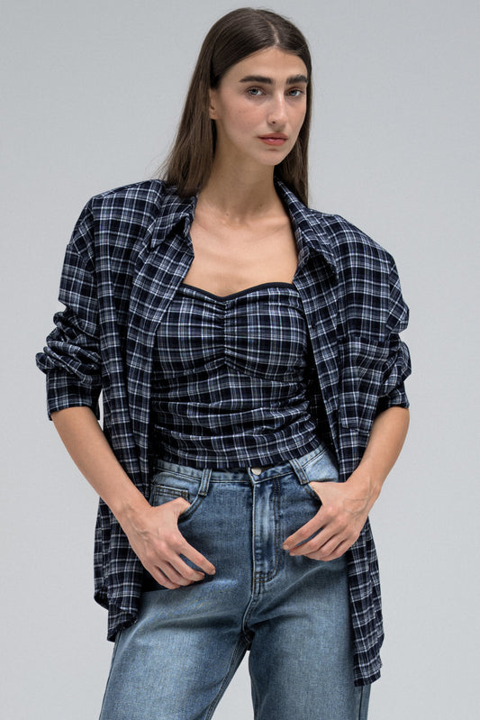 CHECKERED TOP SET