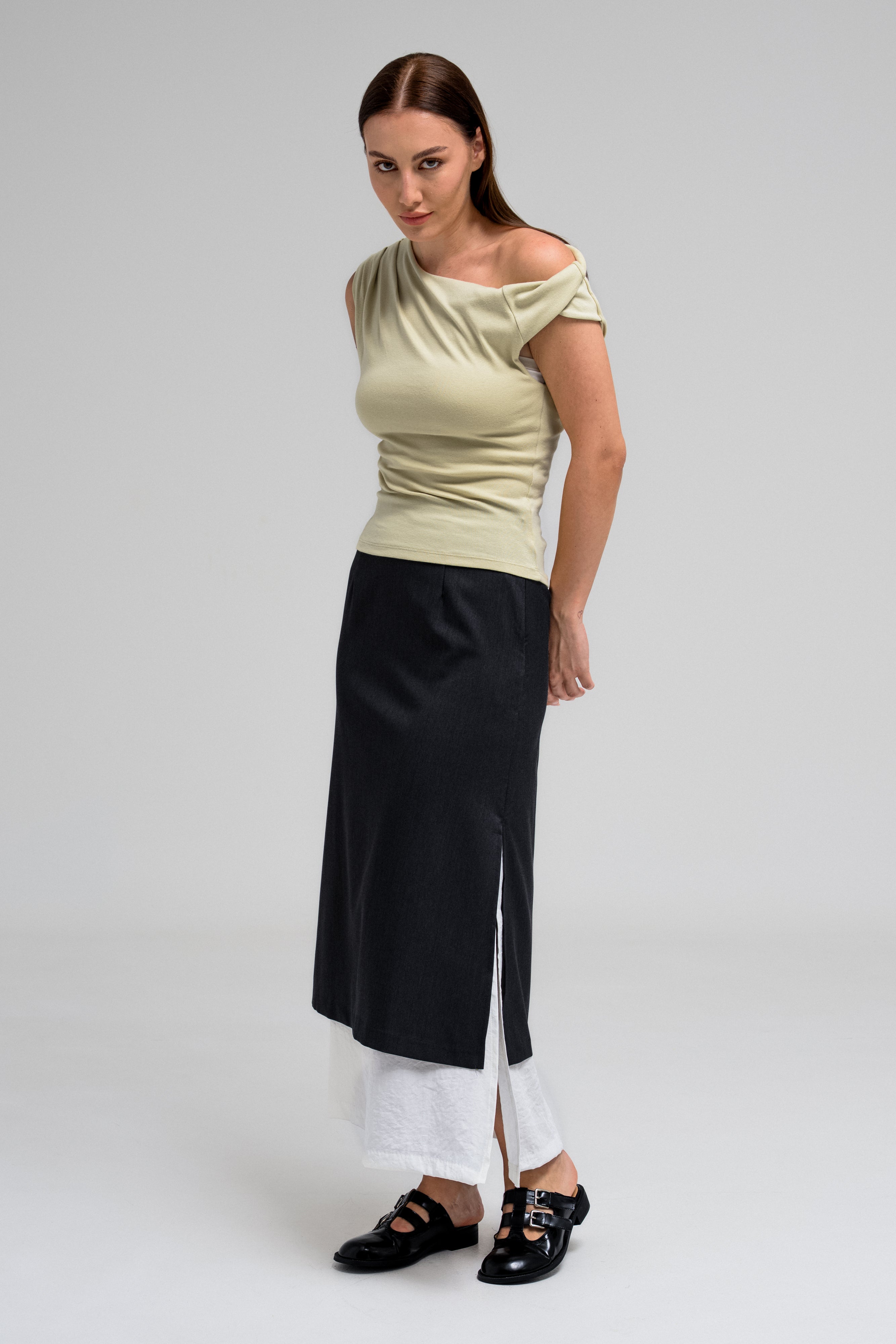 VIENNA DRAPED TOP