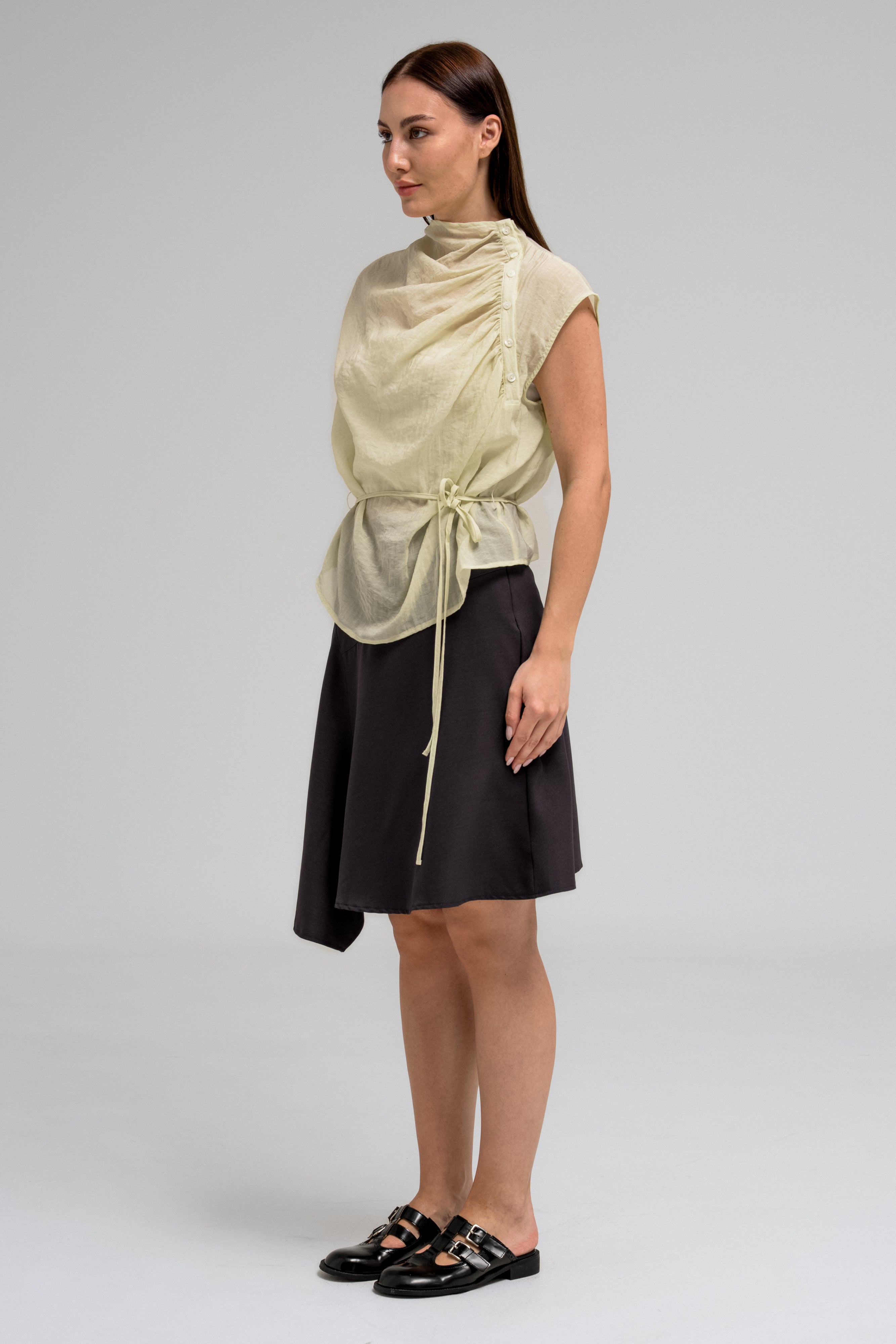 SOREN DRAPED BLOUSE