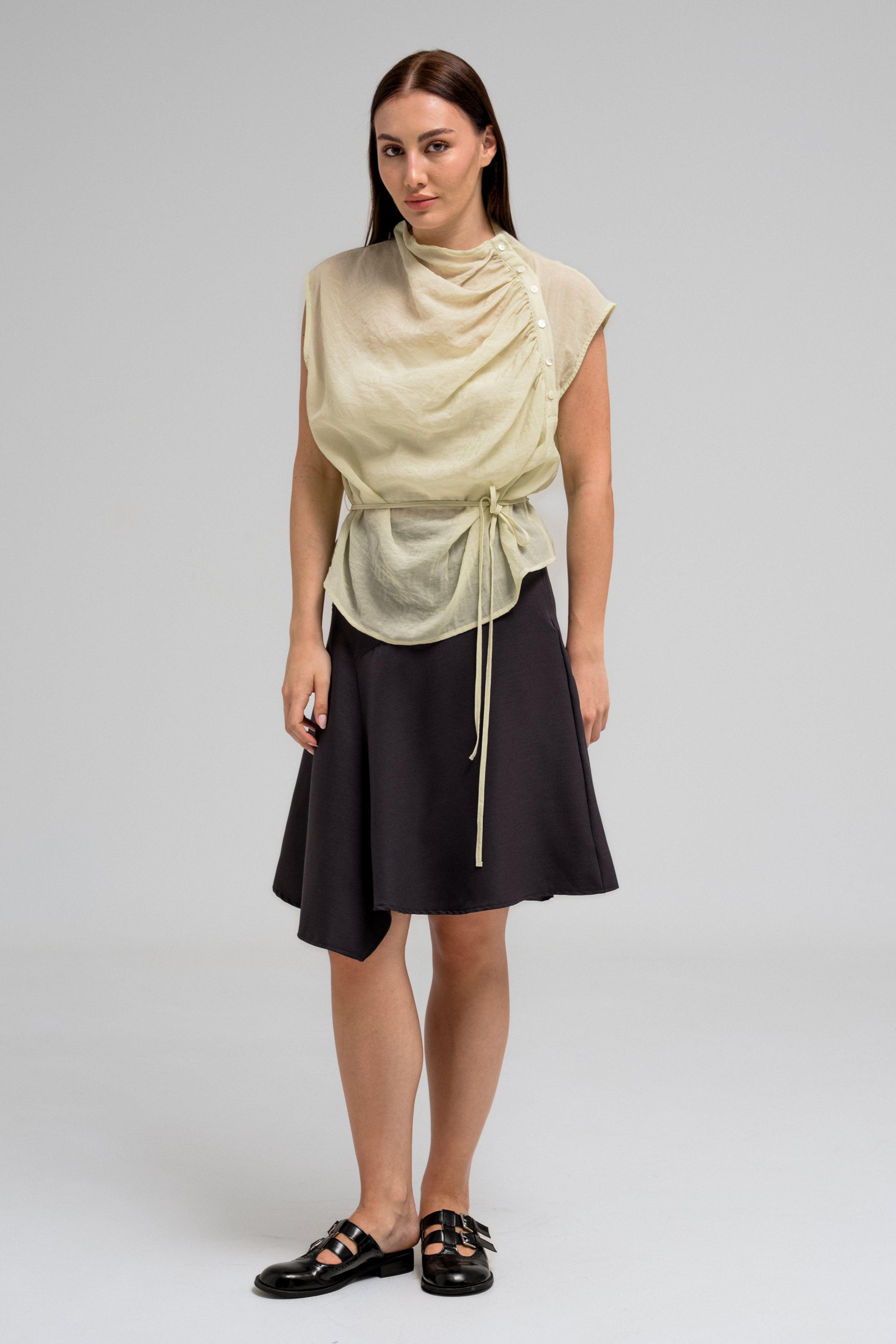 SOREN DRAPED BLOUSE