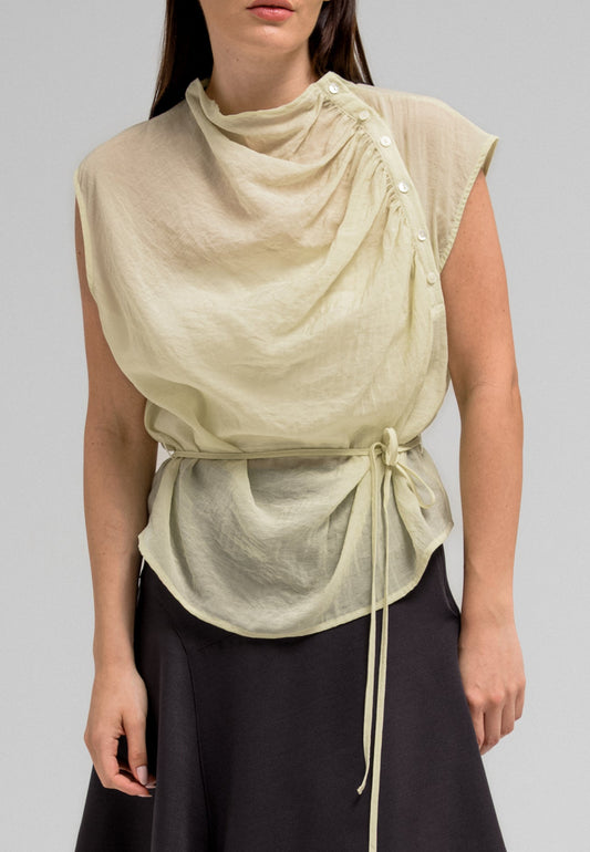 SOREN DRAPED BLOUSE