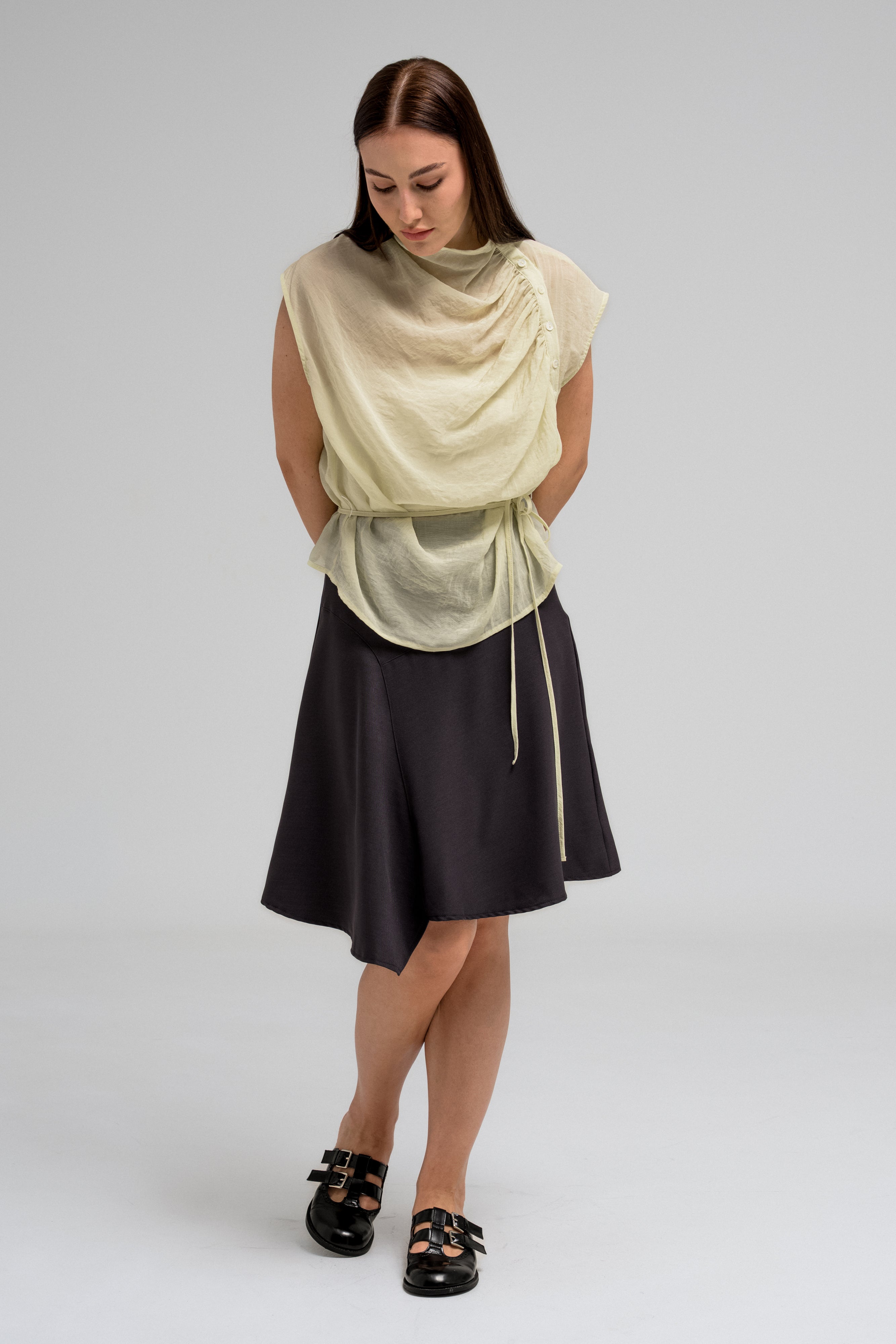 SOREN DRAPED BLOUSE