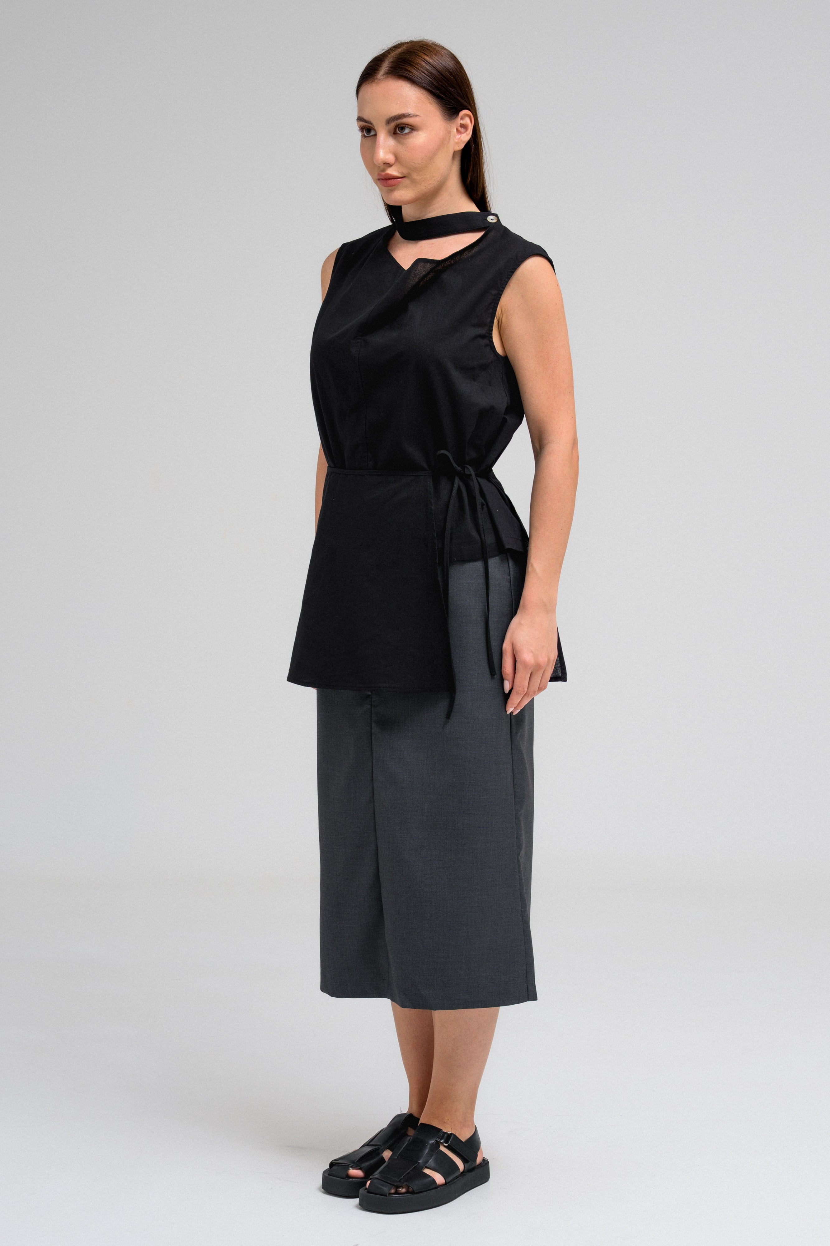 NOIR ASYMMETRIC TOP