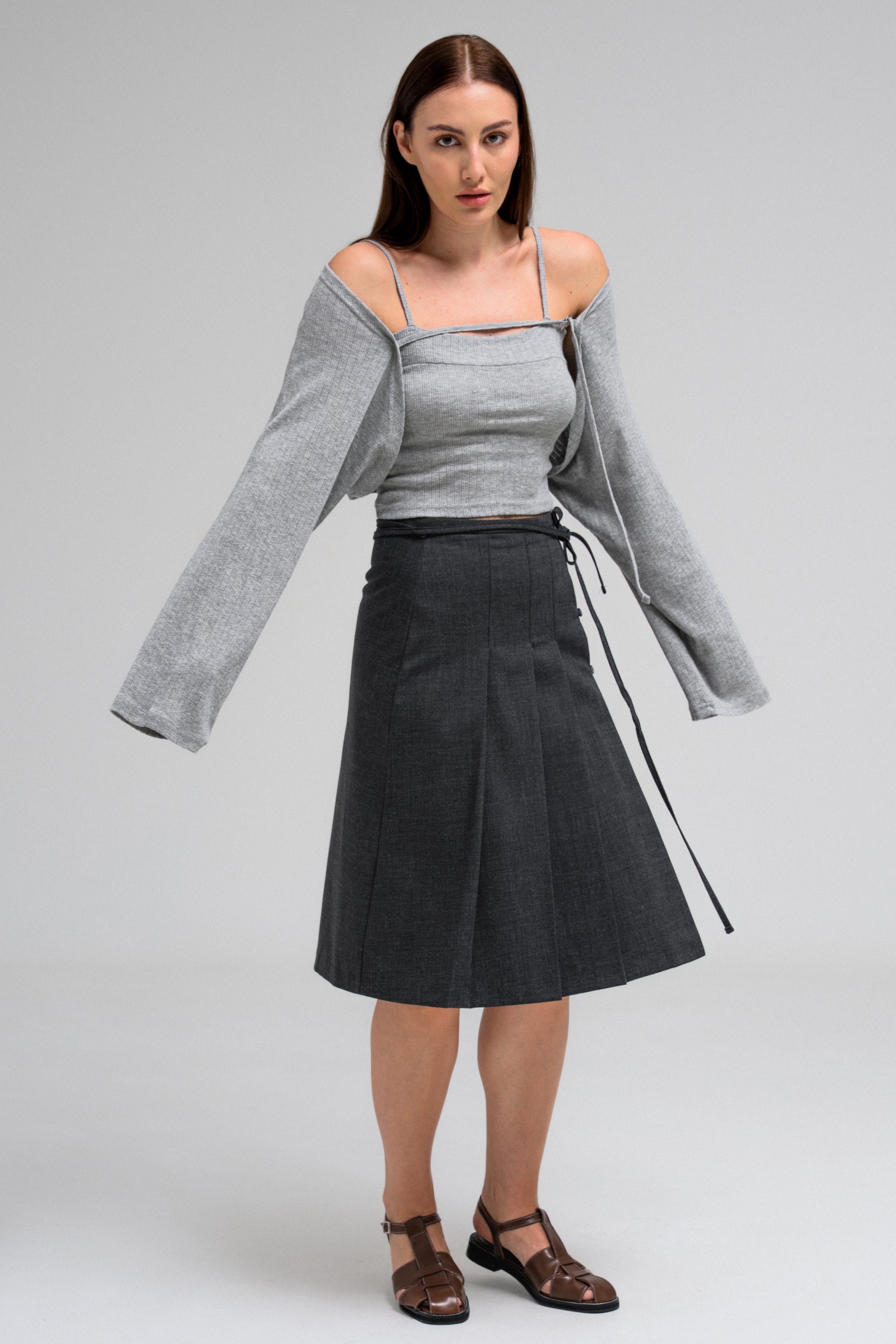 LEORA PLEATED SKIRT