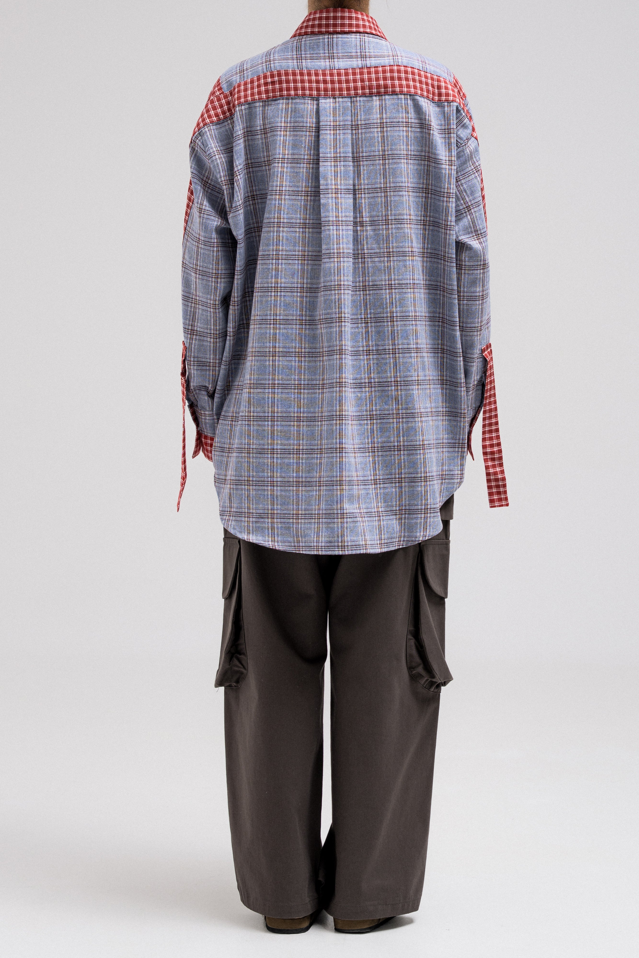 PLAID CONTRAST SHIRT